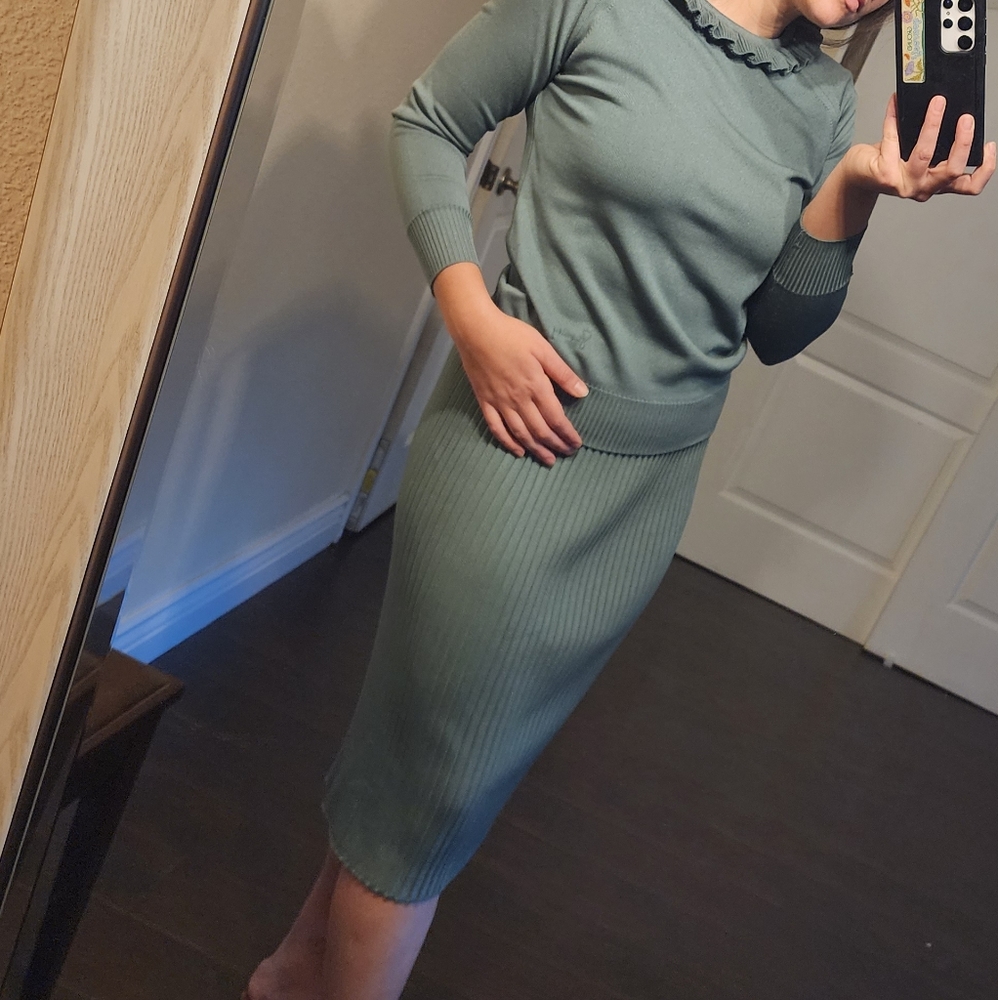 Vintage Givenchy Sport Two Piece Skirt and Sweater